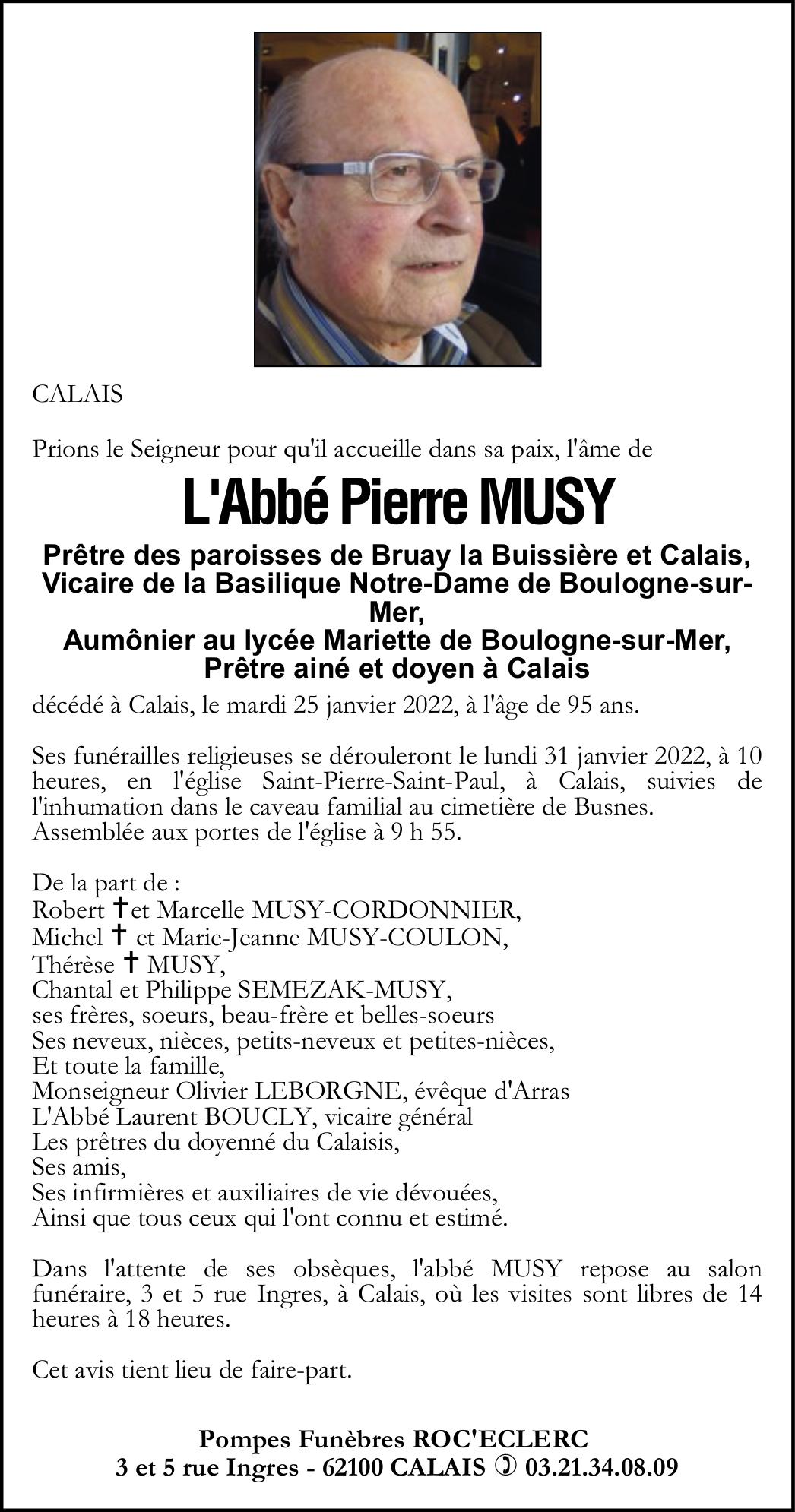 Monsieur Pierre MUSY