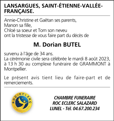 Monsieur Dorian BUTEL