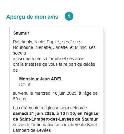ADEL Jean Né ADEL