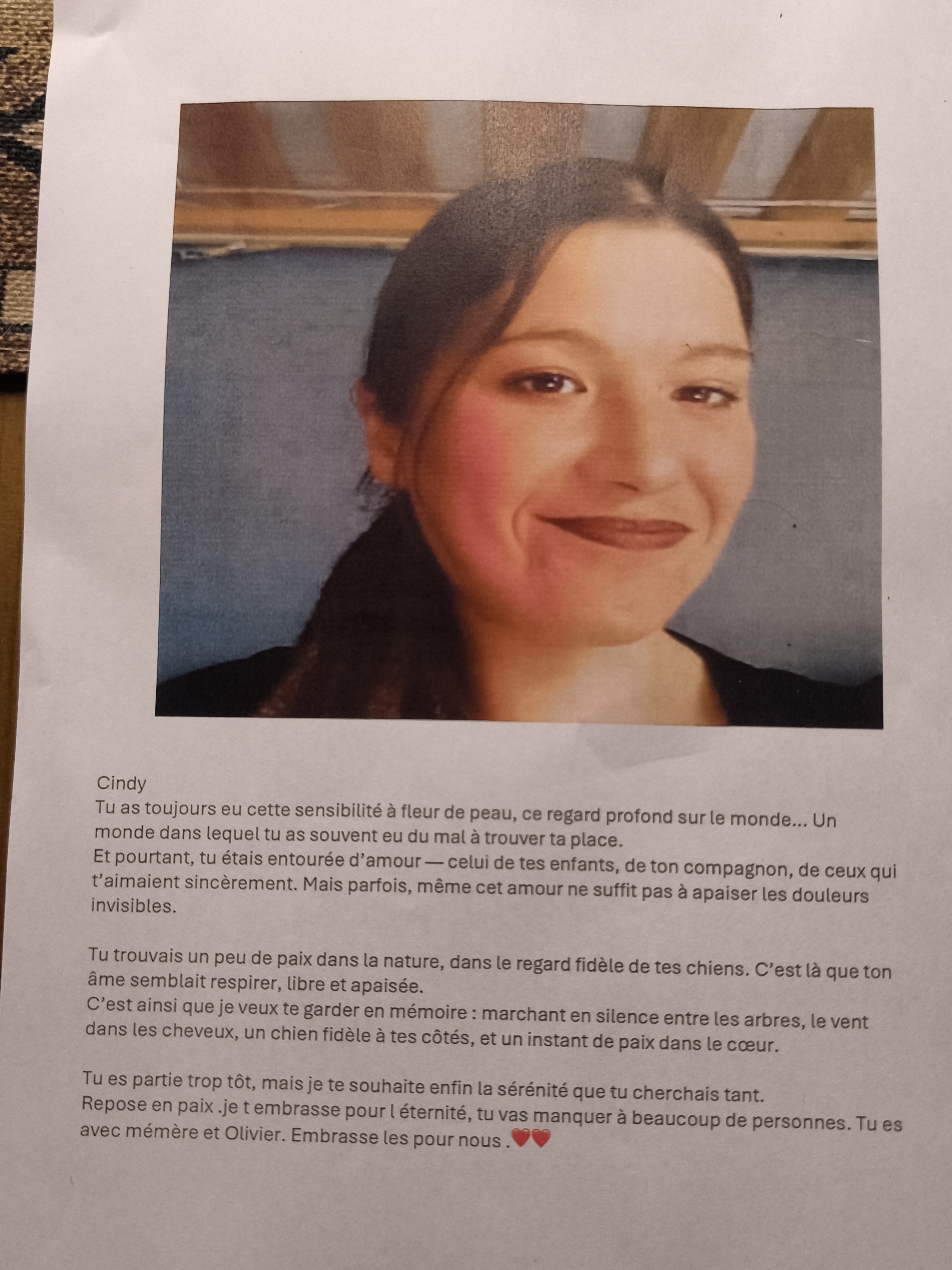 BAILLY Cindy,viviane, Patricia, Francine Née BAILLY